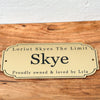 Custom Stable Name Plaque