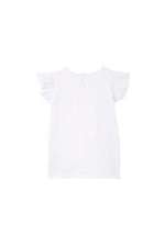 White Broderie Frill Tee