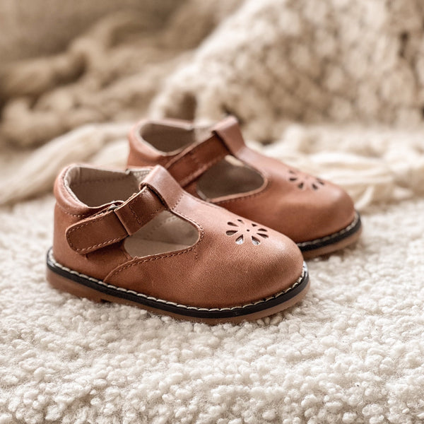 Vintage Leather T-Bar Hard Sole