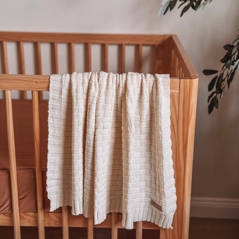 Hunter Knit Blanket - Cream