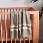 Lace Knit Blanket - Sage