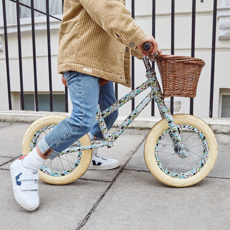 Liberty London x Banwood First Go Balance Bike | Que For The Zoo