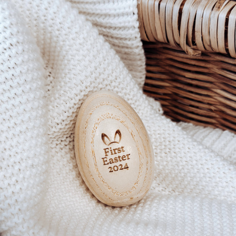 Wooden Egg Shaker | First Easter 2024