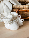 Organic Knitted Booties | Milk