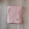 Hunter Knit Blanket - Dusty Rose