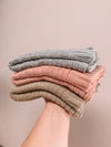 Hunter Knit Blanket - Dusty Rose