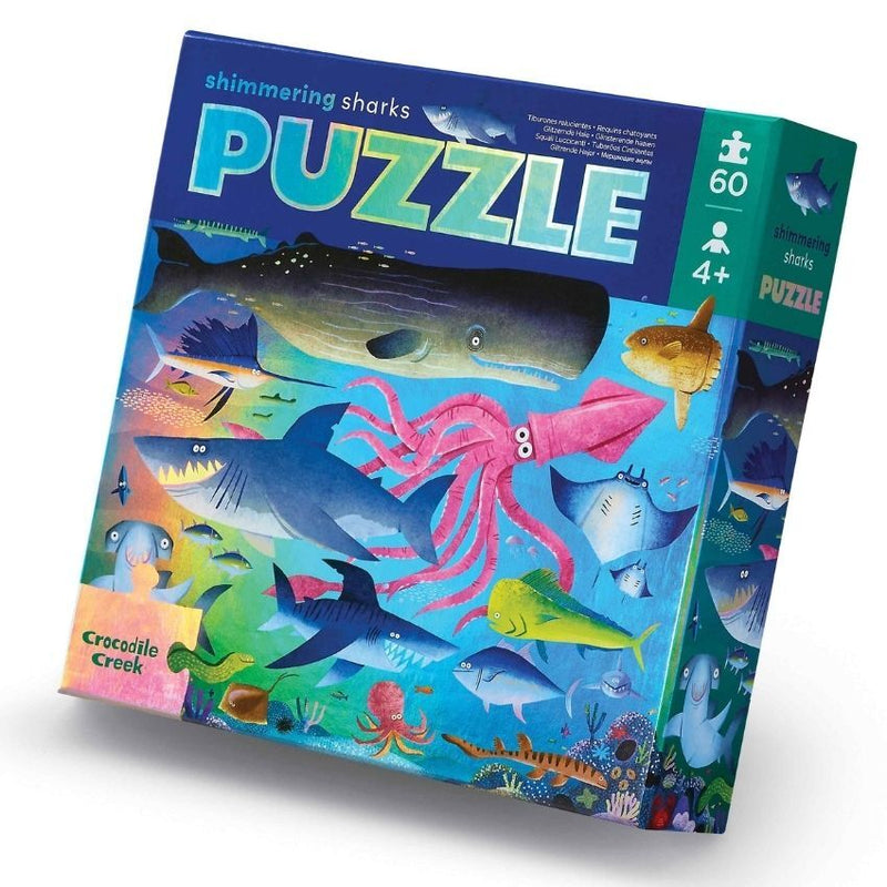 Foil Puzzle - 60 Piece Shimmering Shark