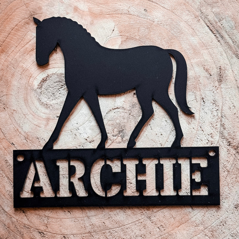 Custom Gate Name Plaque - Dressage