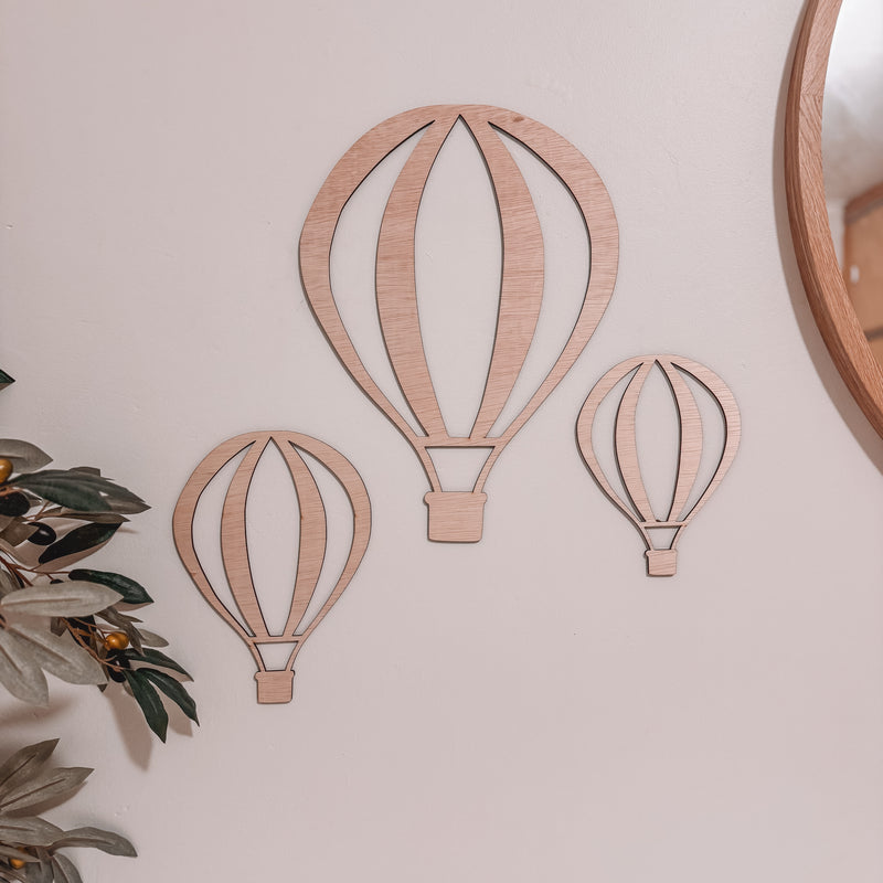 Timber Wall Art | Hot Air Balloons