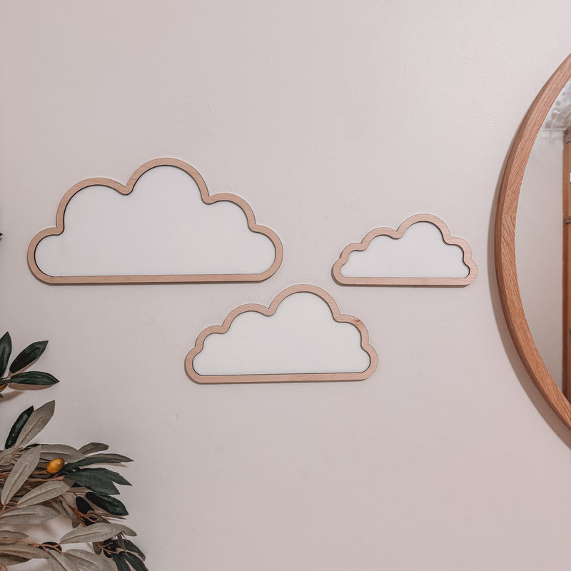 Acrylic & Timber Wall Art | Clouds