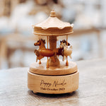 PRE-ORDER Traditional Wooden Musical Carousel | Horses