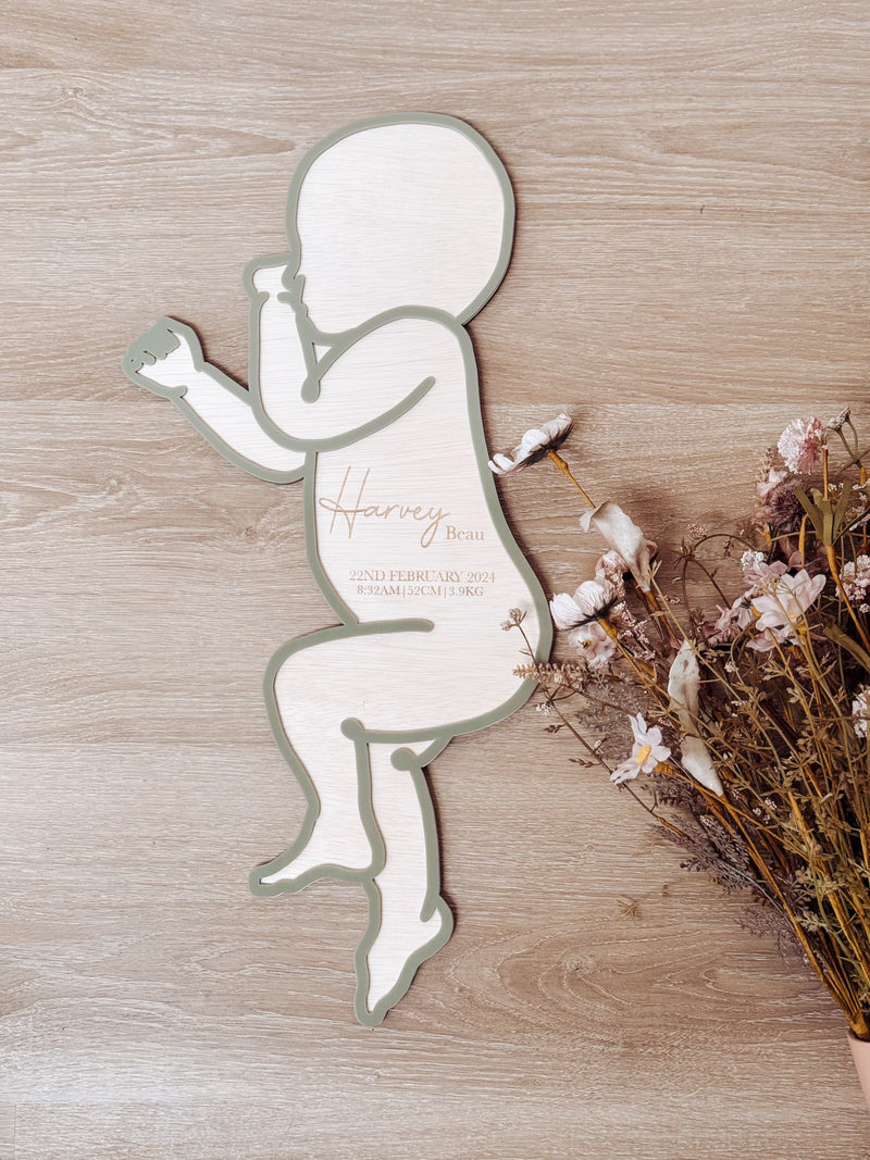 Baby | Custom Birth Plaque 1:1