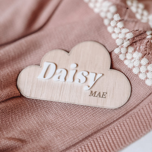 Name Announcement Plaque | Cloud