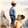 Boy & Bullmastiff - Digital Download