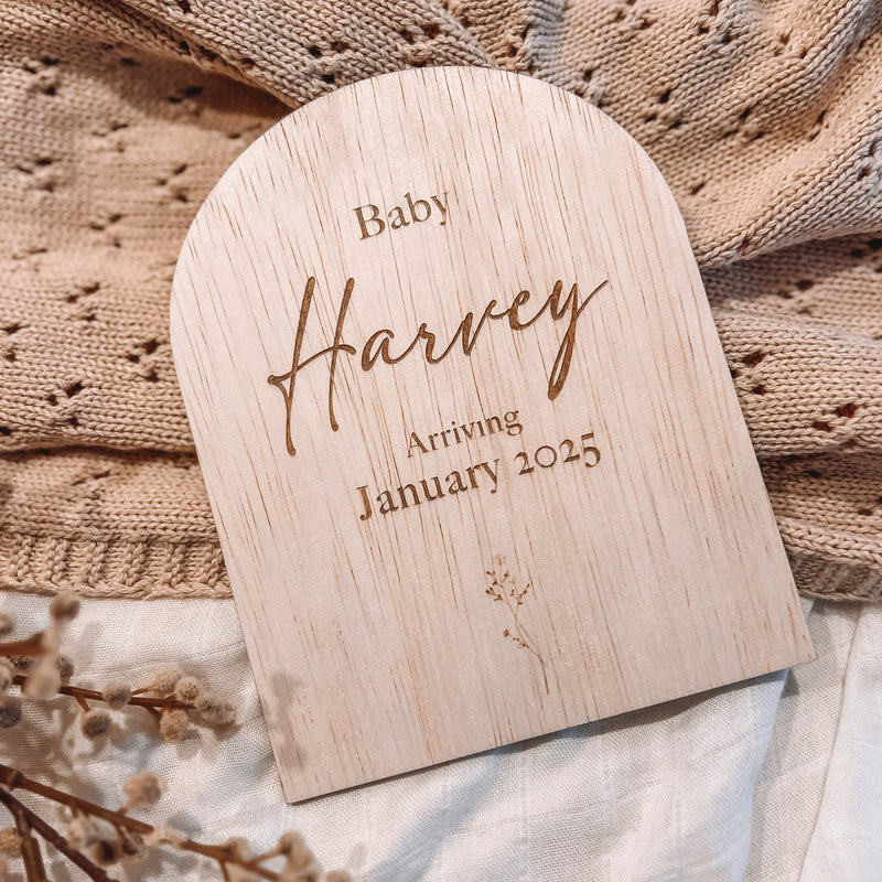 Pregnancy Announcement Plaque | Arch