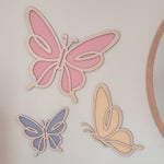 Acrylic & Timber Wall Decals | Butterflies