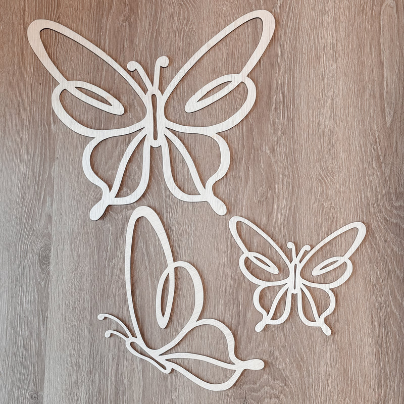 Timber Wall Art | Butterflies