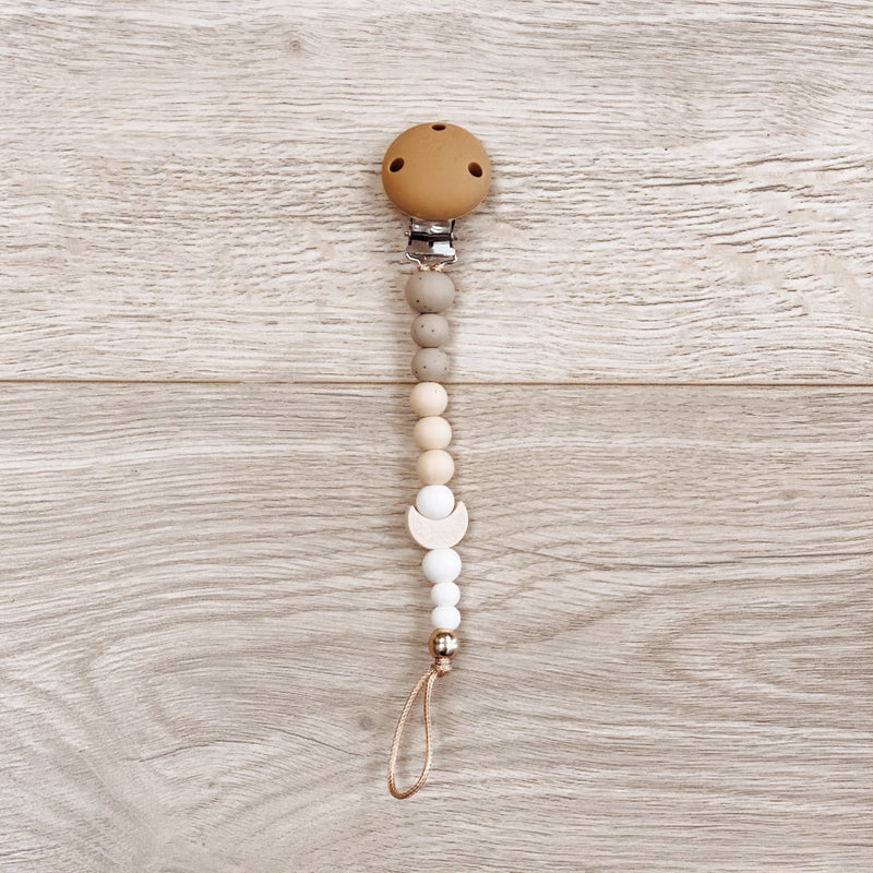 Crescent Moon Soother Holder | Ivory