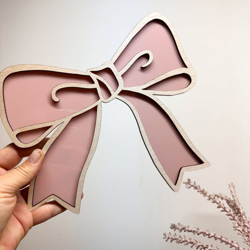 Acrylic & Timber Wall Art | Bows