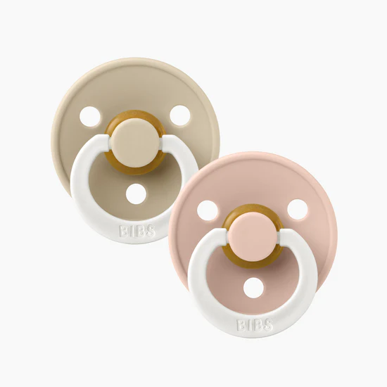 BIBS Dummies 2pk - Size 1 | Blush/Vanilla Night Glow