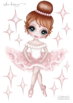 Ruby the Ballerina Fabric Wall Decals