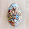 Peter Rabbit Coloured Egg Shaped Tin