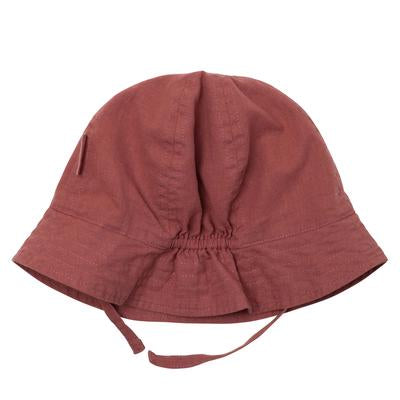 Linen Bucket Hat - Redwood