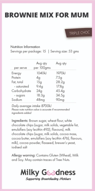 Triple Choc Brownie Mix