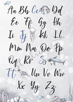 Nautical Alphabet Poster