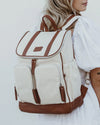 Canvas Nappy Backpack - Natural