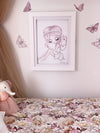 Fairy Magic Butterfly Fabric Wall Decals