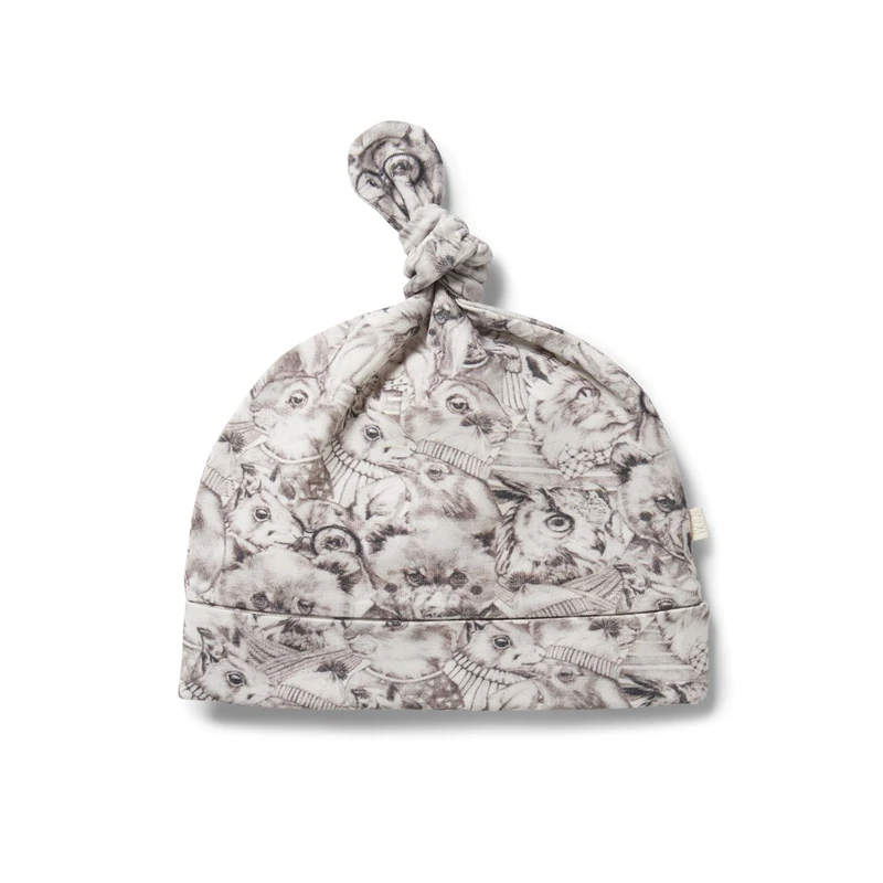 Organic Knot Hat | Forest Animals