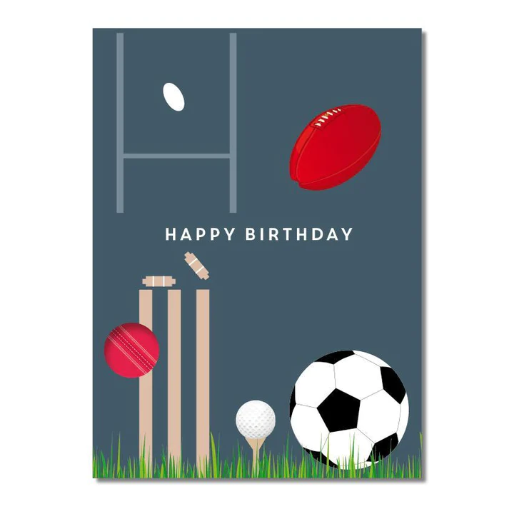 Sporty Birthday Greeting Card