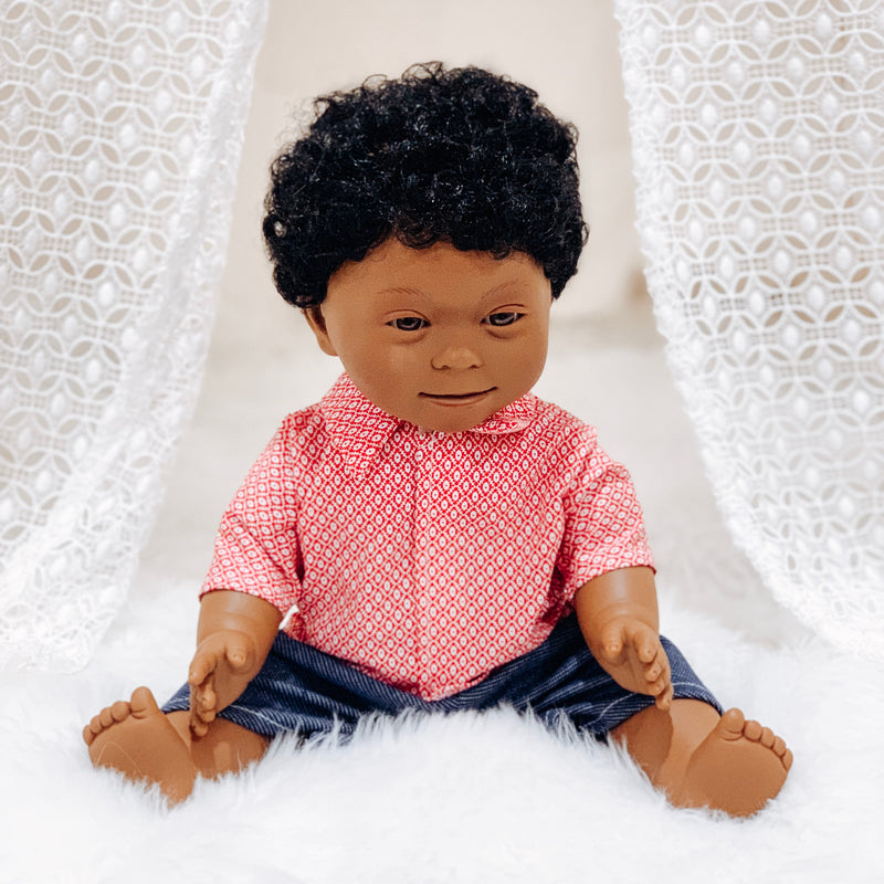 Baby With Down Syndrome Doll - African Boy