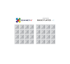 Connetix Magnetic Tiles - 2 Piece Base Plate | Clear