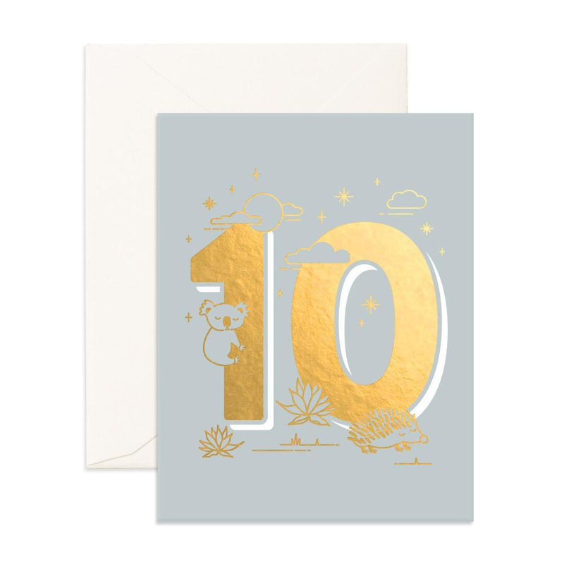 No. 10 Animals Greeting Card