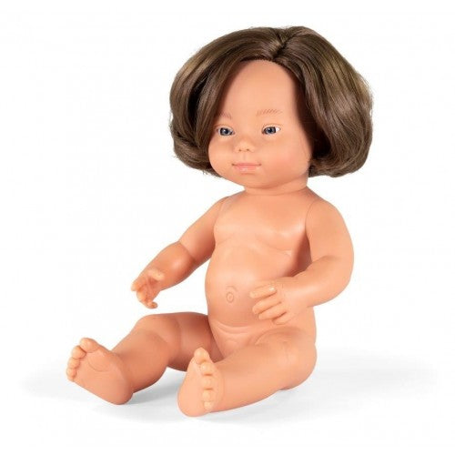 Anatomically Correct Caucasian Baby Girl With Down Syndrome