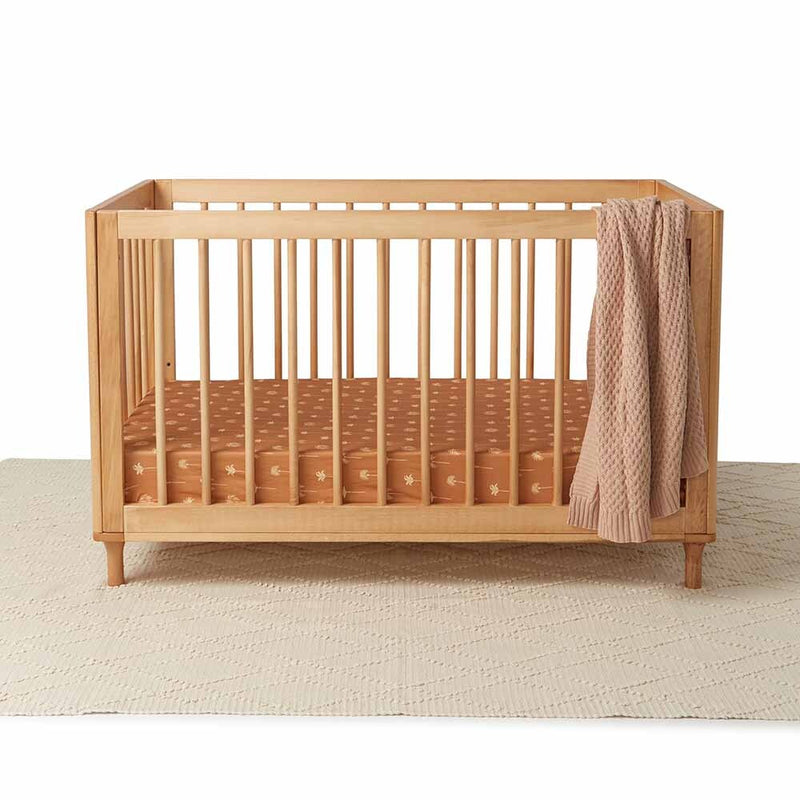 Bronze Palm | Fitted Cot Sheet