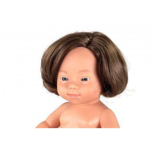 Anatomically Correct Caucasian Baby Girl With Down Syndrome