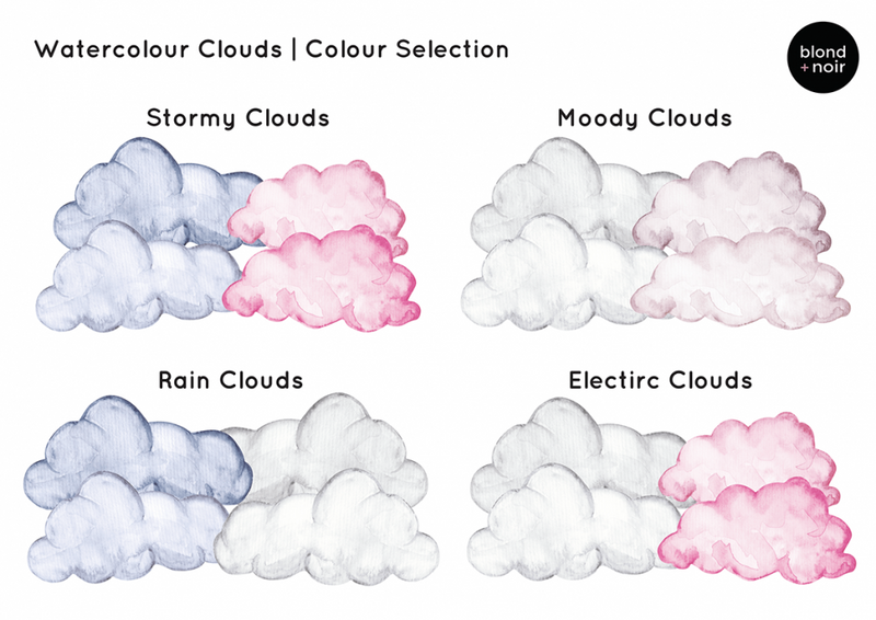 Dreamland Clouds In Watercolour - Half Pack