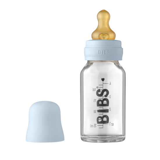 110ml | Glass Bottle Set Baby Blue Latex
