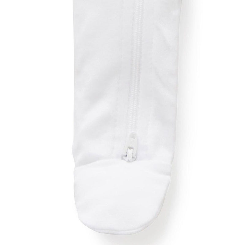 Zip Growsuit - White